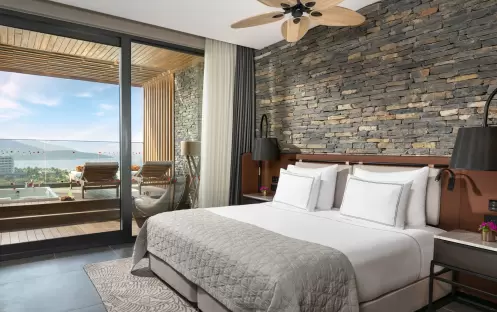 LUJO BODRUM FAMILY CORNER TERRACE SUITE MAIN BEDROOM